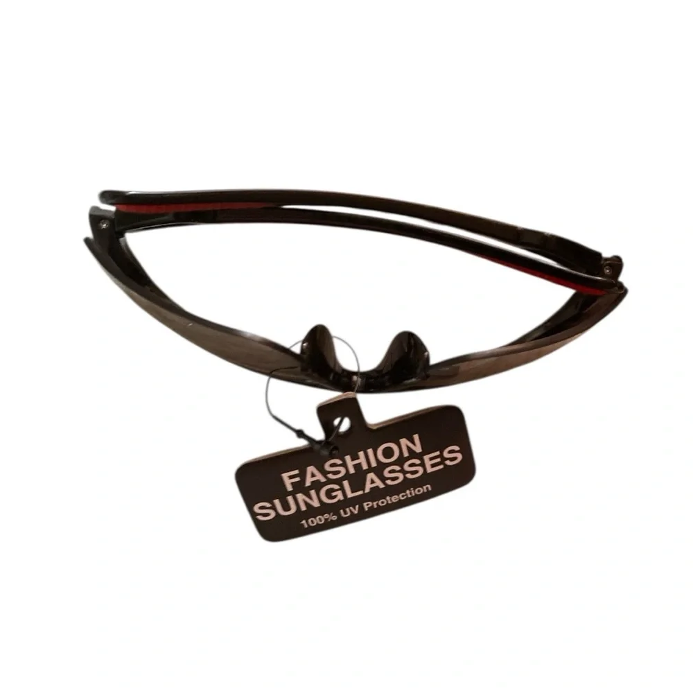 Plastic Sports Wrap Semi Rim Sunglasses with Ergonomic Design